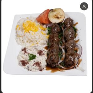 Grillteller Adana Lamm Kebap spieß Menü
