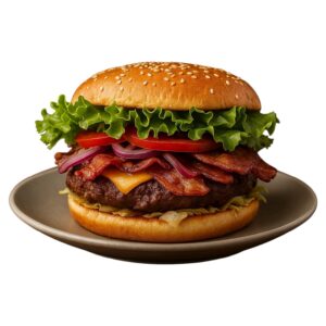 BBQ Burger mit Bacon