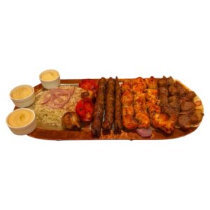 Familien Grillteller Mix Fleischspieß Menü