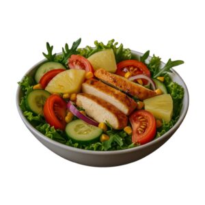 Chicken mit Ananas Salat