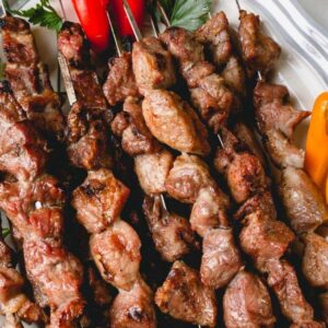 Familien Grillteller Rinderfilet spieß Menü